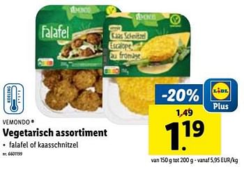 Promoties Vegetarisch assortiment - Vemondo - Geldig van 03/01/2024 tot 09/01/2024 bij Lidl