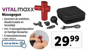 Promoties Vitalmaxx massagegun - Vitalmaxx - Geldig van 03/01/2024 tot 09/01/2024 bij Lidl