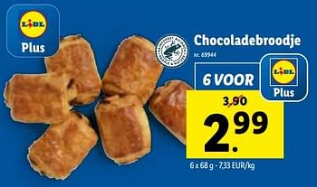 Promoties Chocoladebroodje - Huismerk - Lidl - Geldig van 03/01/2024 tot 09/01/2024 bij Lidl