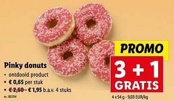Promoties Pinky donuts - Huismerk - Lidl - Geldig van 03/01/2024 tot 09/01/2024 bij Lidl