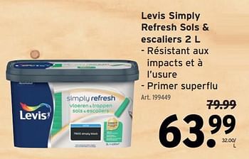 Promotions Levis simply refresh sols + escaliers - Levis - Valide de 20/12/2023 à 02/01/2024 chez Gamma