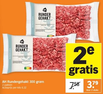 Promoties Ah rundergehakt - Huismerk - Albert Heijn - Geldig van 02/01/2024 tot 07/01/2024 bij Albert Heijn