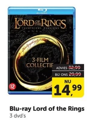 Promoties Blu-ray lord of the rings - Huismerk - Boekenvoordeel - Geldig van 30/12/2023 tot 07/01/2024 bij BoekenVoordeel