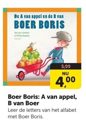 Promoties Boer boris: a van appel b van boer - Huismerk - Boekenvoordeel - Geldig van 30/12/2023 tot 07/01/2024 bij BoekenVoordeel