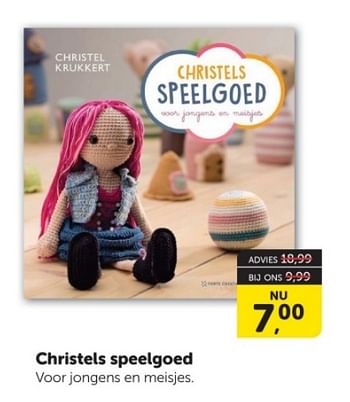 Promoties Christels speelgoed - Huismerk - Boekenvoordeel - Geldig van 30/12/2023 tot 07/01/2024 bij BoekenVoordeel