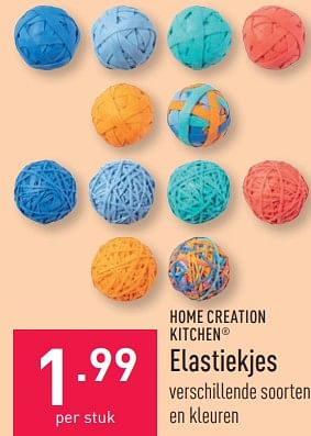 Promoties Elastiekjes - Home Creation Kitchen - Geldig van 03/01/2024 tot 06/01/2024 bij Aldi