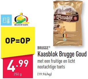 Promoties Kaasblok brugge goud - Brugge - Geldig van 05/01/2024 tot 06/01/2024 bij Aldi