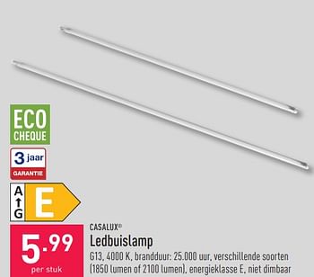 Promoties Ledbuislamp - Casalux - Geldig van 06/01/2024 tot 06/01/2024 bij Aldi