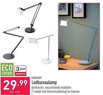 Promoties Ledbureaulamp - Casalux - Geldig van 06/01/2024 tot 06/01/2024 bij Aldi