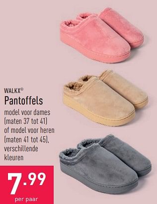 Promoties Pantoffels - Walkx - Geldig van 03/01/2024 tot 06/01/2024 bij Aldi