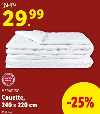 Promotions Couette - Meradiso - Valide de 03/01/2024 à 09/01/2024 chez Lidl