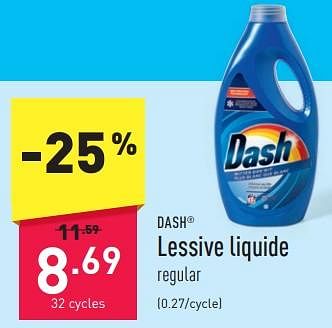 Promotions Lessive liquide - Dash - Valide de 02/01/2024 à 06/01/2024 chez Aldi