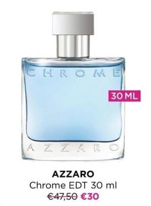 Promoties Azzaro chrome edt - Azzaro - Geldig van 03/01/2024 tot 31/01/2024 bij ICI PARIS XL