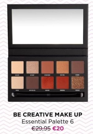 Promoties Be creative make up essential palette 6 - BE Creative Make Up - Geldig van 03/01/2024 tot 31/01/2024 bij ICI PARIS XL