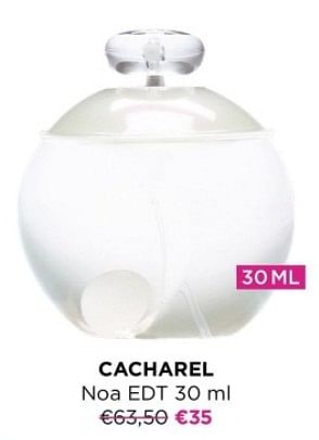 Promoties Cacharel noa edt - Cacharel - Geldig van 03/01/2024 tot 31/01/2024 bij ICI PARIS XL