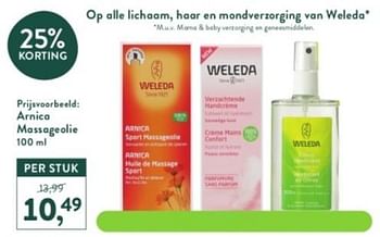 Promoties Arnica massageolie - Weleda - Geldig van 27/12/2023 tot 21/01/2024 bij Holland & Barret