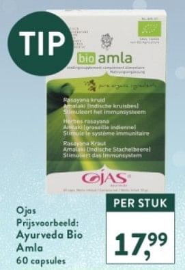 Promoties Ayurveda bio amla - Huismerk - Holland & Barrett - Geldig van 27/12/2023 tot 21/01/2024 bij Holland & Barret