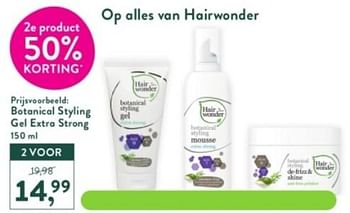 Promoties Botanical styling gel extra strong - Hairwonder - Geldig van 27/12/2023 tot 21/01/2024 bij Holland & Barret