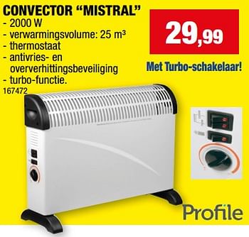 Promoties Profile convector mistral - Profile - Geldig van 27/12/2023 tot 07/01/2024 bij Hubo