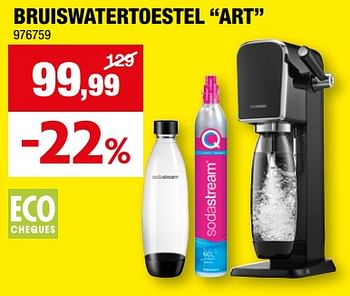 Promoties Sodastream bruiswatertoestel art - Sodastream - Geldig van 27/12/2023 tot 07/01/2024 bij Hubo