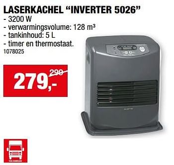 Promotions Laserkachel inverter 5026 - Inverter - Valide de 27/12/2023 à 07/01/2024 chez Hubo