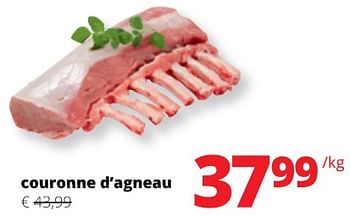 Promotions Couronne d’agneau - Produit Maison - Spar Retail - Valide de 14/12/2023 à 03/01/2024 chez Spar (Colruytgroup)