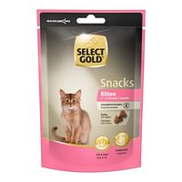 SELECT GOLD Snacks Kitten Kip met yoghurt, 4 x 75 g-Select Gold
