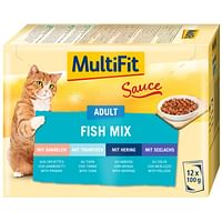 MultiFit Adult Sauce Fish Mix Multipack 12x100g-Multifit