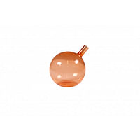 AVA selection Vaas Sphere Glas Perzik H 12cm Ø 10cm Transparant ROZE-Huismerk - Ava