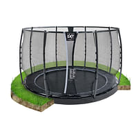Exit in-ground trampoline Dynamic met veiligheidsnet ø305cm zwart-Exit