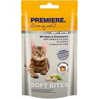 PREMIERE Soft Bites Kip en kattengras 40 g-Premiere