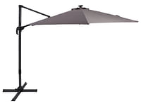 LIVARNO home Zwevende parasol met ledverlichting, Ø 300 cm-Livarno