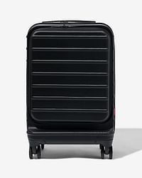 HEMA Koffer Met Voorvak ABS 35x20x55 Zwart-Huismerk - Hema