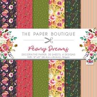 Peony Dreams 12x12 Paper Pad-Huismerk - Boekenvoordeel