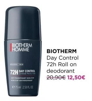 Promotions Biotherm day control 72h roll on deodorant - Biotherm - Valide de 03/01/2024 à 31/01/2024 chez ICI PARIS XL