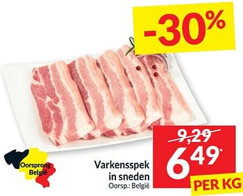 Promoties Varkensspek in sneden - Huismerk - Intermarche - Geldig van 02/01/2024 tot 07/01/2024 bij Intermarche