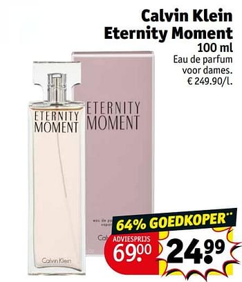 Promoties Calvin klein eternity moment edp - Calvin Klein - Geldig van 02/01/2024 tot 14/01/2024 bij Kruidvat