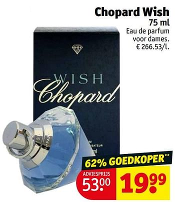 Promoties Chopard wish edp - Chopard - Geldig van 02/01/2024 tot 14/01/2024 bij Kruidvat