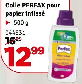 Promotions Colle perfax pour papier intissé - Perfax - Valide de 02/01/2024 à 28/01/2024 chez Mr. Bricolage
