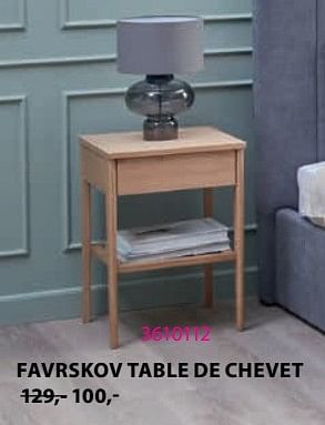 Promotions Favrskov table de chevet - Produit Maison - Jysk - Valide de 27/12/2023 à 31/01/2024 chez Jysk