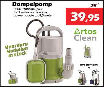 Promoties Artos clean dompelpomp - Artos Clean - Geldig van 29/12/2023 tot 14/01/2024 bij Itek