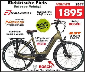 Promoties Batavus raleigh elektrische fiets - Batavus - Geldig van 29/12/2023 tot 14/01/2024 bij Itek