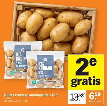 Promoties Ah iets kruimige aardappelen - Huismerk - Albert Heijn - Geldig van 02/01/2024 tot 07/01/2024 bij Albert Heijn