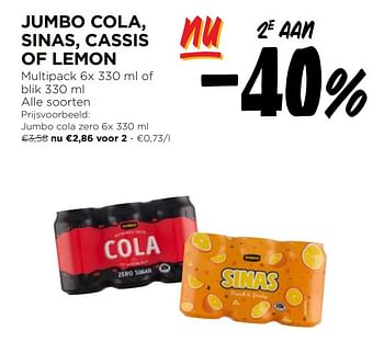 Promoties Jumbo cola zero - Huismerk - Jumbo - Geldig van 03/01/2024 tot 09/01/2024 bij Jumbo
