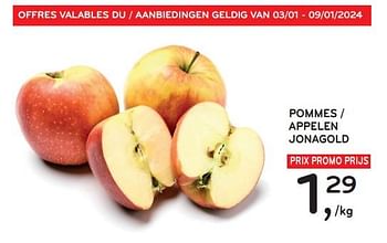 Promotions Pommes jonagold - Produit maison - Alvo - Valide de 03/01/2024 à 16/01/2024 chez Alvo