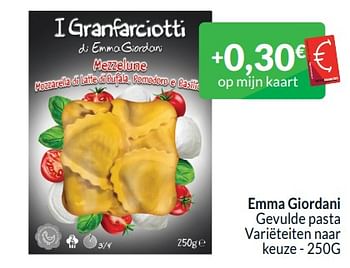 Promoties Emma giordani gevulde pasta - Emma Giordani - Geldig van 01/01/2024 tot 31/01/2024 bij Intermarche