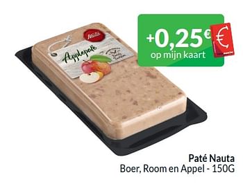 Promoties Paté nauta boer, room en appel - Nauta - Geldig van 01/01/2024 tot 31/01/2024 bij Intermarche