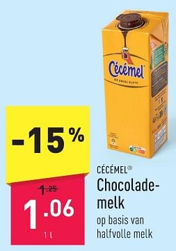 Promoties Chocolademelk - Cecemel - Geldig van 08/01/2024 tot 13/01/2024 bij Aldi