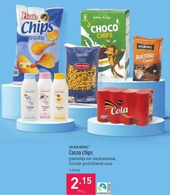 Promoties Cocoa chips - Golden Bridge - Geldig van 08/01/2024 tot 13/01/2024 bij Aldi