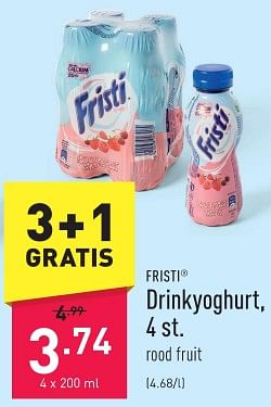 Promoties Drinkyoghurt - Fristi - Geldig van 08/01/2024 tot 13/01/2024 bij Aldi